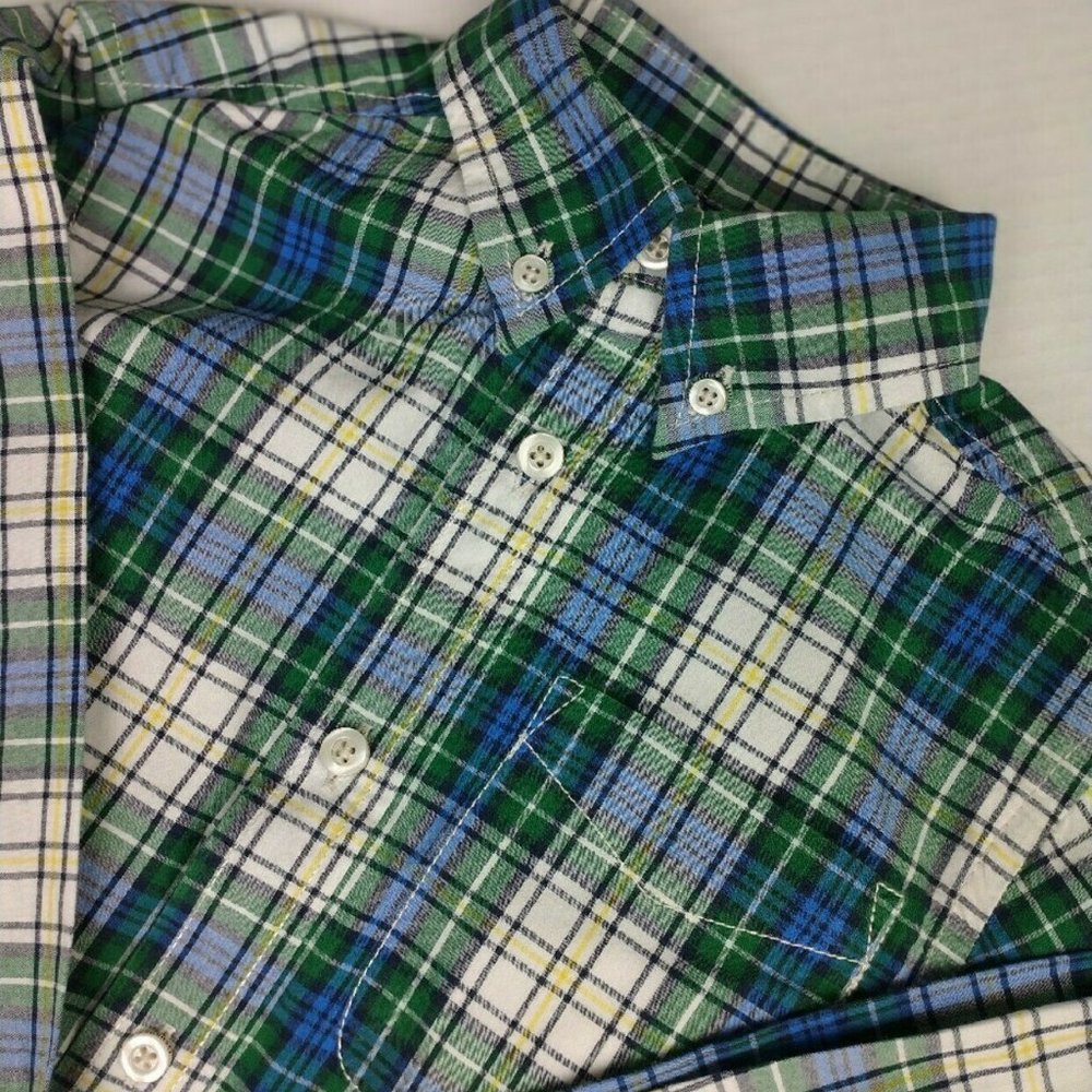OSH KOSH Button Down Plaid Shirt size 6